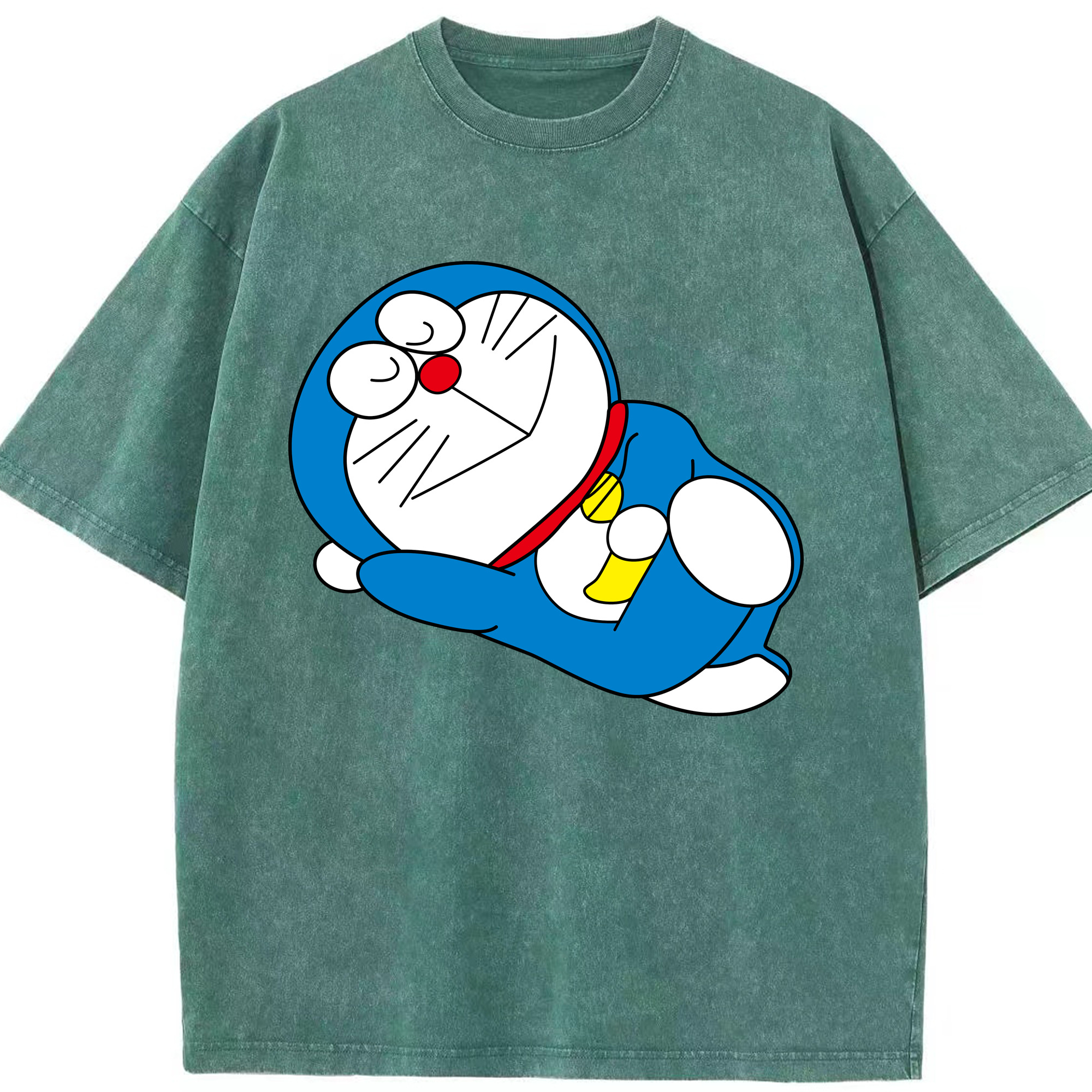 （画像用） ドラえもん Doraemon 綿100% ヴィンテージ風 半袖Tシャツ（フロントプリント）